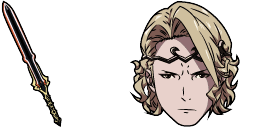 Cursor preview: Cute Cursor Pack - Xander & Siegfried Sword - 34 - cute-cursor.com