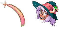 Cursor preview: Lavender Fait Witch Cursor - 59 - cute-cursor.com