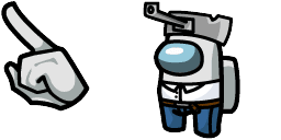 Cursor preview: PvZ Crewmate - 51 - cute-cursor.com
