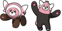 Cursor preview: Stufful and Bewear - 66 - cute-cursor.com