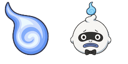 Cursor preview: YO KAI Watch Whisper - 66 - cute-cursor.com
