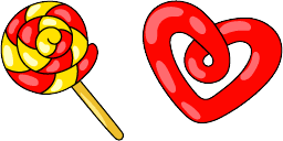 Cursor preview: Lollipop Licorice - 65 - cute-cursor.com