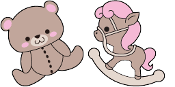 Cursor preview: Bear Pony - 63 - cute-cursor.com