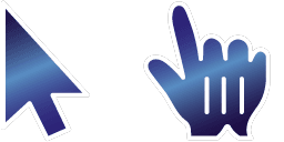 Cursor preview: Sapphire Enchantment - 66 - cute-cursor.com