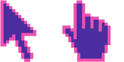 Cursor preview: Blue Pink - 63 - cute-cursor.com