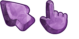 Cursor preview: Purple Amethyst - 65 - cute-cursor.com