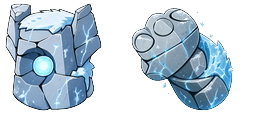 Cursor preview: Frost Stone Golem Cursor - 49 - cute-cursor.com
