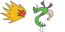Cursor preview: Trogdor the Burninator - 66 - cute-cursor.com