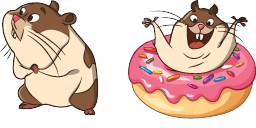 Cursor preview: Hamster - 65 - cute-cursor.com