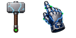 Cursor preview: Storm Mjolnir Gauntlet - 64 - cute-cursor.com