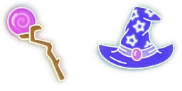 Cursor preview: Staff Wizard HAT - 61 - cute-cursor.com