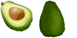 Cursor preview: Custom Cursor Pack - Avocado Delight - 61 - cute-cursor.com