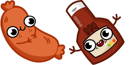 Cursor preview: BBQ Sausage - 40 - cute-cursor.com