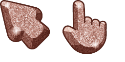Cursor preview: Rose Gold Glitter - 25 - cute-cursor.com