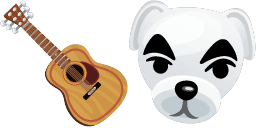 Cursor preview: K.K. Slider Guitar - 35 - cute-cursor.com