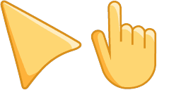 Cursor preview: Amber Yellow - 66 - cute-cursor.com