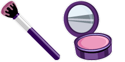 Cursor preview: Makeup Brush - 54 - cute-cursor.com