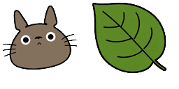 Cursor preview: Taupe Totoro Leaf - 8 - cute-cursor.com