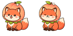 İmleç önizlemesi: Coral Fox Peach Hood Cursor - 57 - cute-cursor.com