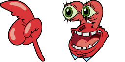 Cursor preview: Cute Krabs - 51 - cute-cursor.com