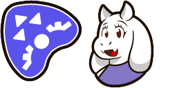 Cursor preview: Toriel - 52 - cute-cursor.com