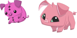 Cursor preview: Piggy Pet - 66 - cute-cursor.com
