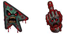 Cursor preview: Custom Cursor Cursed Virus - 65 - cute-cursor.com