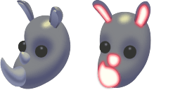 Cursor preview: Neon Rhino - 66 - cute-cursor.com