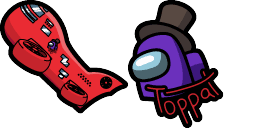 Cursor preview: Airship Map Crewmate - 62 - cute-cursor.com