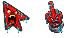 Cursor preview: Custom Cursor Triggered - 66 - cute-cursor.com