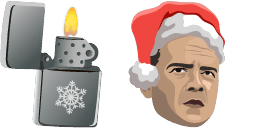 Cursor preview: Christmas Mcclane - 50 - cute-cursor.com
