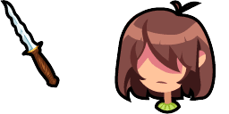 Cursor preview: Kris & Knife - 66 - cute-cursor.com