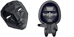 Cursor preview: Squid Game Front Man - 67 - cute-cursor.com