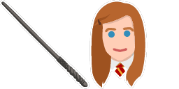 Cursor preview: Ginny Weasley Wand - 51 - cute-cursor.com