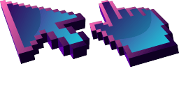 Cursor preview: Dark Blue Abstract - 67 - cute-cursor.com