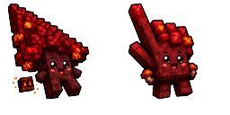 Cursor preview: Cute Minecraft Nether - 64 - cute-cursor.com
