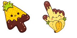 Cursor preview: Bright Pineapple - 65 - cute-cursor.com