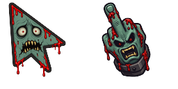 Cursor preview: Custom Cursor Cursed - 66 - cute-cursor.com