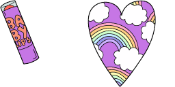 Cursor preview: Baby Lips Heart - 63 - cute-cursor.com