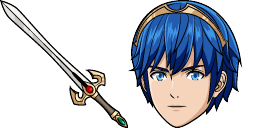 Cursor preview: Cute Cursor Marth & Sword Collection - 66 - cute-cursor.com