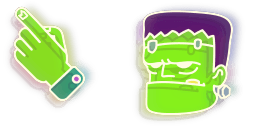 Cursor preview: Frankenstein - 66 - cute-cursor.com