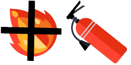 Cursor preview: Fire Extinguisher - 65 - cute-cursor.com