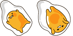 Cursor preview: Gudetama Delight Mix - 66 - cute-cursor.com