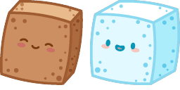 Cursor preview: Smiling Sugar Cubes - 65 - cute-cursor.com