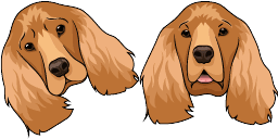 Cursor preview: English Cocker Spaniel - 65 - cute-cursor.com