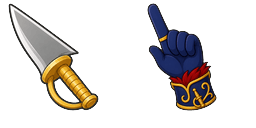 Cursor preview: One Piece Figarland Shamrock Gryphon Saber - 63 - cute-cursor.com