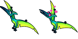 Cursor preview: Pterodactyl Zombie - 66 - cute-cursor.com