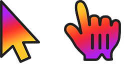 Cursor preview: Social Media Blend - 66 - cute-cursor.com