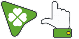 Cursor preview: Lucky Clover - 9 - cute-cursor.com