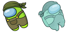 Cursor preview: Lime Ghost - 41 - cute-cursor.com